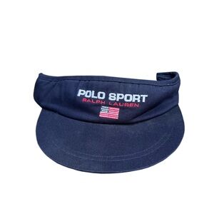 Vintage Polo Sport Ralph Lauren Navy Visor